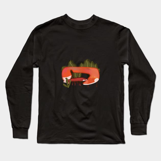 Love  Foxes Long Sleeve T-Shirt by Pacesyte